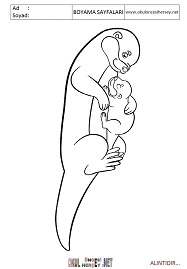 Su-Samuru boyama sayfaları